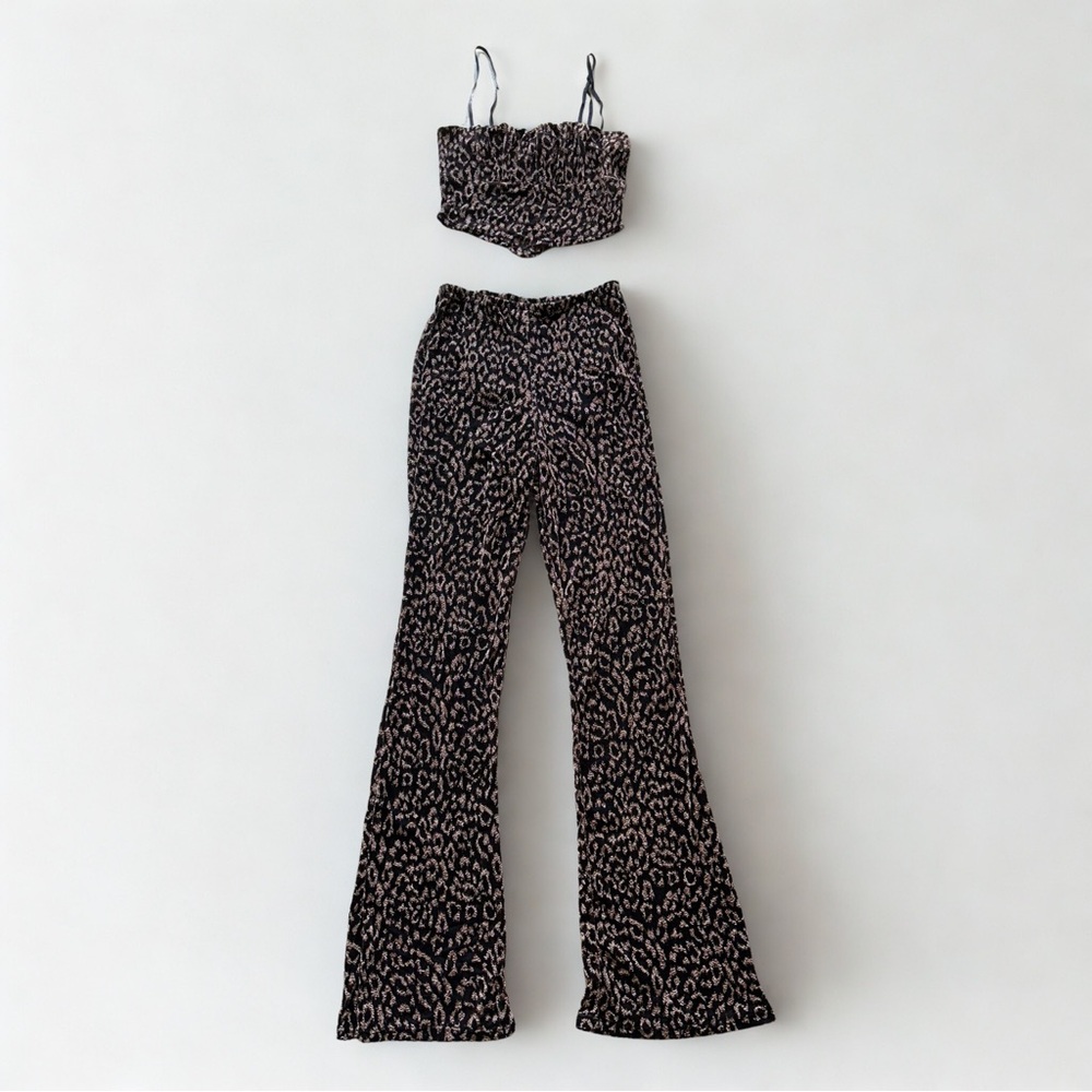 7DAY WKND Leopard Print Matching Set - Size S